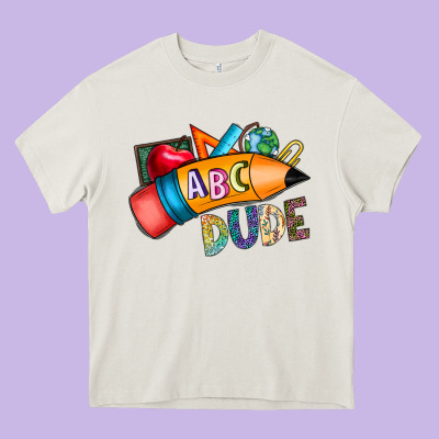 Dude Heavy Core Tee Designed By Cowhidedigitalart