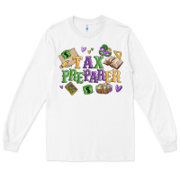 White tax preparer Long Sleeve Tee - MaliasSmallBusiness