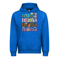 Cobalt Easter mama mama mama Urban Hoodie - OliviaCreatesArt