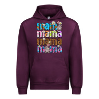 Mauve Wine Easter mama mama mama Urban Hoodie - OliviaCreatesArt