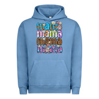 Pigment Pebble Blue Easter mama mama mama Urban Hoodie - OliviaCreatesArt