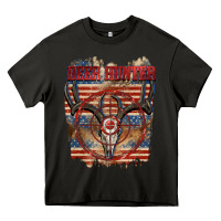 Asphalt Deer hunter 4th of july Heavy Core Tee - CowGirlArtShop
