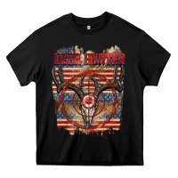 Black Deer hunter 4th of july Heavy Core Tee - CowGirlArtShop