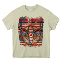 Mossy Deer hunter 4th of july Heavy Core Tee - CowGirlArtShop