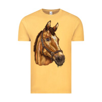 Vintage Mustard horse Vintage Tee - BarkalooDesign