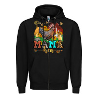 Black mama hen Zipper Hoodie - LillyAllenDesigns