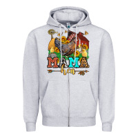 Heather Grey mama hen Zipper Hoodie - LillyAllenDesigns