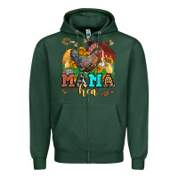 Sports Green mama hen Zipper Hoodie - LillyAllenDesigns