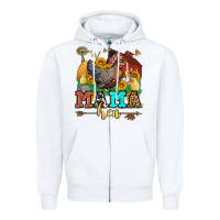 White mama hen Zipper Hoodie - LillyAllenDesigns