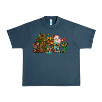 Midnight Navy true story jesus and mary wıth santa Urban Heavy Tee - AdoDesignShop