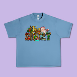 True Story Jesus And Mary Wıth Santa Urban Heavy Tee Designed By Adodesignshop