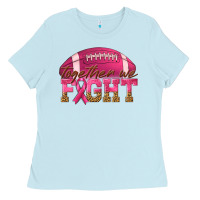 Baby Blue Together We Fight Ladies Tee - texasbilliewilder