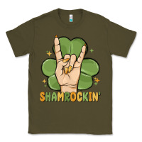 Army Green st. patrick's day shamrockin' Classic Tee - MaliasSmallBusiness