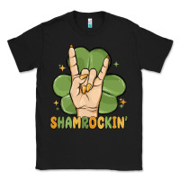 Black st. patrick's day shamrockin' Classic Tee - MaliasSmallBusiness