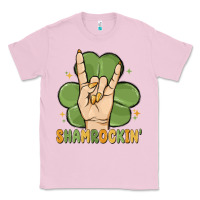 Bubblegum Pink st. patrick's day shamrockin' Classic Tee - MaliasSmallBusiness