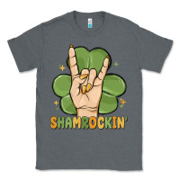 Charcoal Heather st. patrick's day shamrockin' Classic Tee - MaliasSmallBusiness
