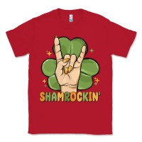 Red st. patrick's day shamrockin' Classic Tee - MaliasSmallBusiness