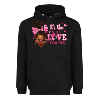 Black it's the self love for me afro woman Heavyweight Hoodie - texasbilliewilder