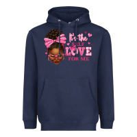Navy it's the self love for me afro woman Heavyweight Hoodie - texasbilliewilder