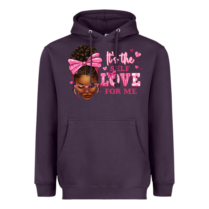 It's The Self Love For Me Afro Woman Heavyweight Hoodie by texasbilliewilder | Teevron