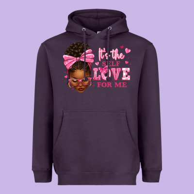 It's The Self Love For Me Afro Woman Heavyweight Hoodie Designed By Texasbilliewilder