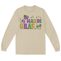 Mushroom it's mardi gras y'all Long Sleeve Tee - MaliasSmallBusiness