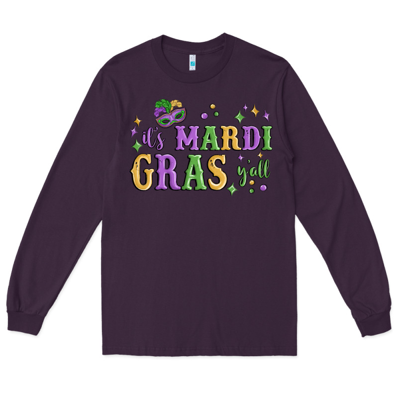 It's Mardi Gras Y'all Long Sleeve Tee by MaliasSmallBusiness | Teevron