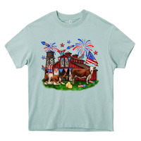 Arona Barn farm animals 4th of July Heavy Core Tee - Neo Western