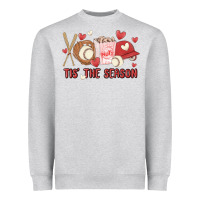 Heather Grey tis the season baseball Heavyweight Sweatshirt - MaliasSmallBusiness