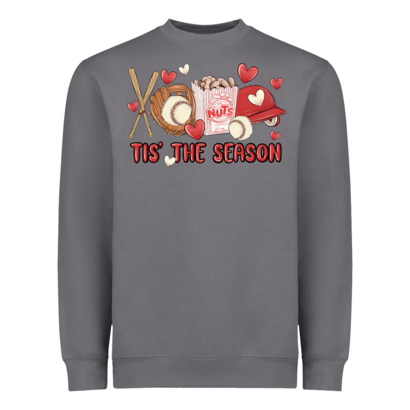 Tis The Season Baseball Heavyweight Sweatshirt by MaliasSmallBusiness | Teevron