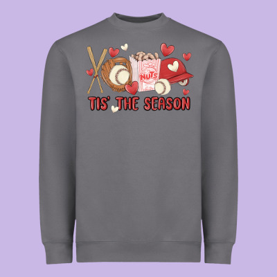 Tis The Season Baseball Heavyweight Sweatshirt Designed By Maliassmallbusiness