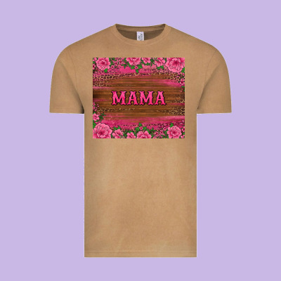 Floral Leopard Mama Tumbler Vintage Tee Designed By Barkaloodesign