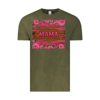 Vintage Olive floral leopard mama tumbler Vintage Tee - BarkalooDesign