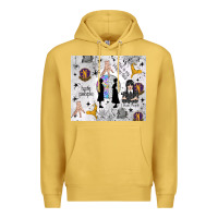Antique Gold gothic girl and colorful girl Premium Hoodie - TumblerDesignByShophia