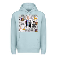 Blue Mist gothic girl and colorful girl Premium Hoodie - TumblerDesignByShophia