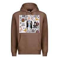 Chestnut gothic girl and colorful girl Premium Hoodie - TumblerDesignByShophia