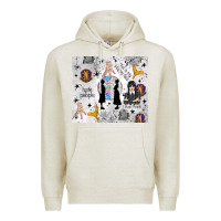Oatmeal Heather gothic girl and colorful girl Premium Hoodie - TumblerDesignByShophia