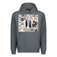 Rock gothic girl and colorful girl Premium Hoodie - TumblerDesignByShophia