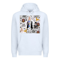White gothic girl and colorful girl Premium Hoodie - TumblerDesignByShophia
