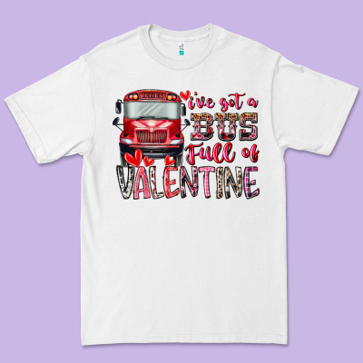 I've Got Bus Full Of Valentine Premium Tee Designed By Racoondesign
