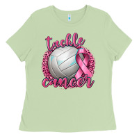 Matcha Tackle Cancer Volleyball Ladies Tee - texasbilliewilder