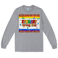 Heather Grey straight against hate tumbler Long Sleeve Tee - JahusDesignShop