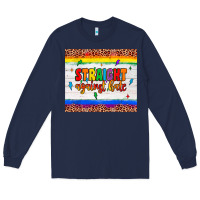 Navy straight against hate tumbler Long Sleeve Tee - JahusDesignShop