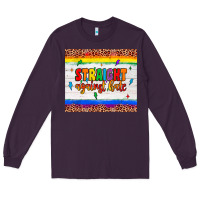 Plum straight against hate tumbler Long Sleeve Tee - JahusDesignShop