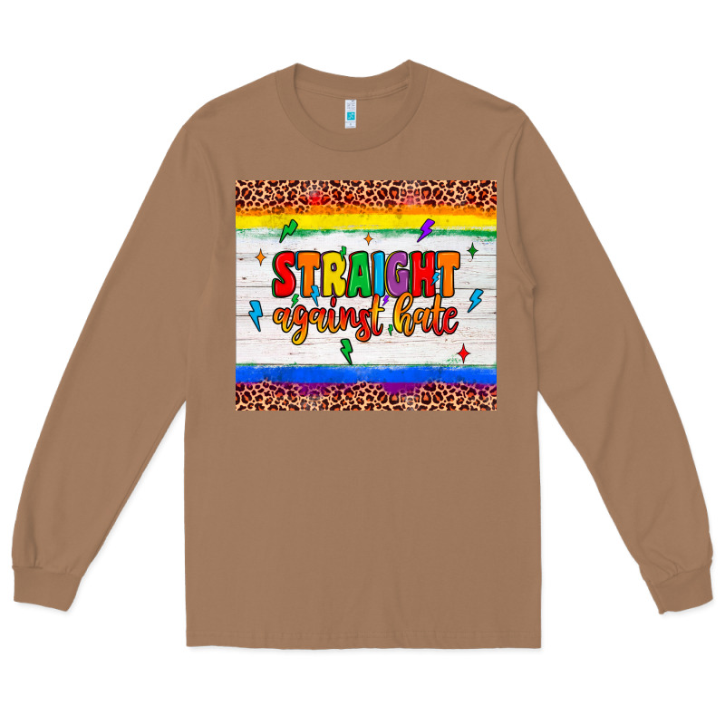 Straight Against Hate Tumbler Long Sleeve Tee by JahusDesignShop | Teevron