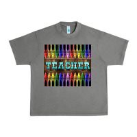 Tornado Teacher Crayons Urban Heavy Tee - LillyAllenDesigns