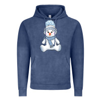 Vintage Denim winter snowman Vintage Hoodie - AdoDesignShop