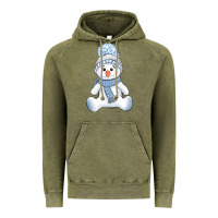 Vintage Olive winter snowman Vintage Hoodie - AdoDesignShop