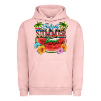 Pigment Salmon Sweet summer time Urban Hoodie - FaDigitalArtStudio