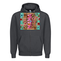 Smoke floral mama Zipper Hoodie - LillyAllenDesigns